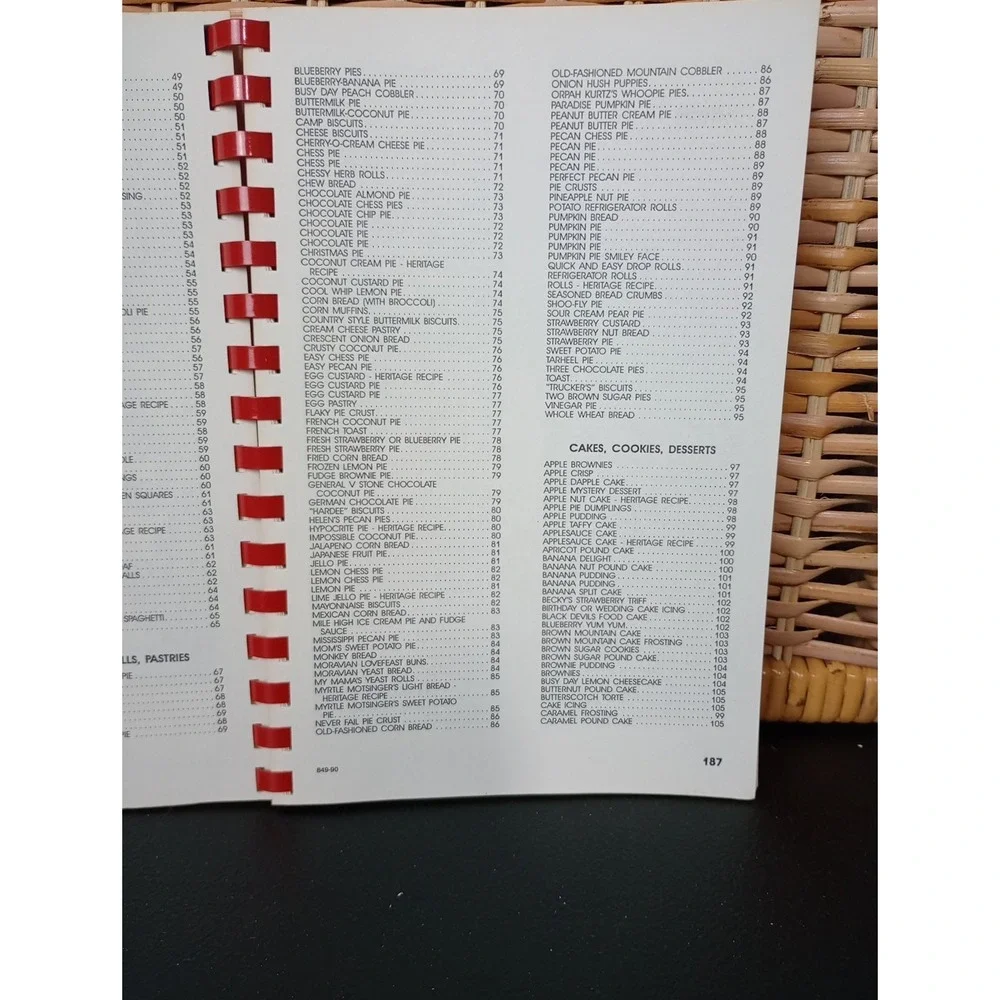 Fairview‎ United Methodist Church Cookbook Thomasville, NC 1990 Vintage Local